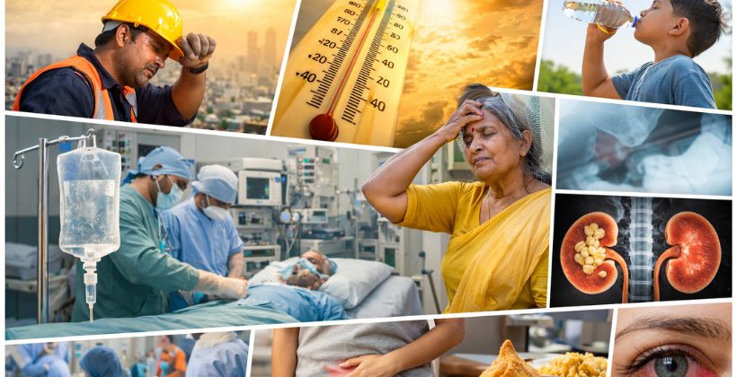 Mumbai summer heat health problems heat stroke dehydration UTI kidney stones food poisoning and humidity effects
